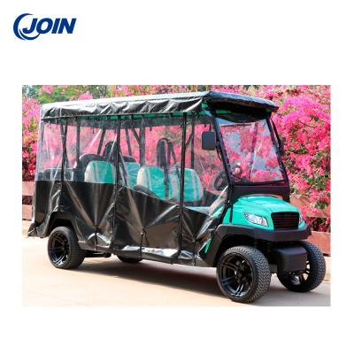 China Durable Waterproof Golf Cart Rain Cover 6 Passengers Enclosure en venta