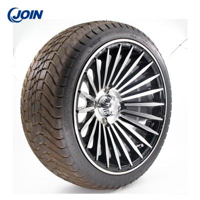 China Complete 14in Golf Cart Wheels Aluminum Electric Golf Buggy Tyres for sale