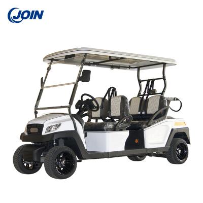 China OEM 4 Seater Electric Golf Cart / Golf Buggy Leather Material for sale