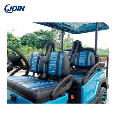 China Custom Golf Buggy 4 Seater Golf Cart Leather With Seat Cushions for sale