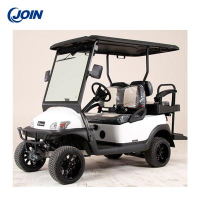China ODM Electric Golf Cart Premium Seats Bicolor 4 Wheel Golf Cart for sale