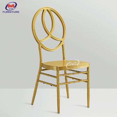 China Phoenix Design Gold Wedding Chiavari Chair Seven Bar Backrest Pattern for sale