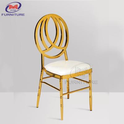China Hotel Furniture Restaurant Chair Stainless Steel Banquet Wedding Chair for sale