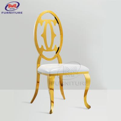 China High End Hotel Wedding Gold Stainless Steel Chair Supporting 300-350kg for sale