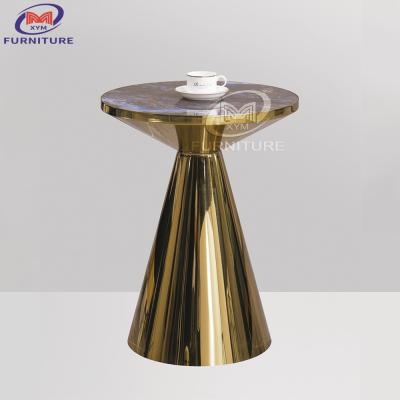 China Minimalist Marble Desktop Stainless Steel Tables For Living Dining Room for sale