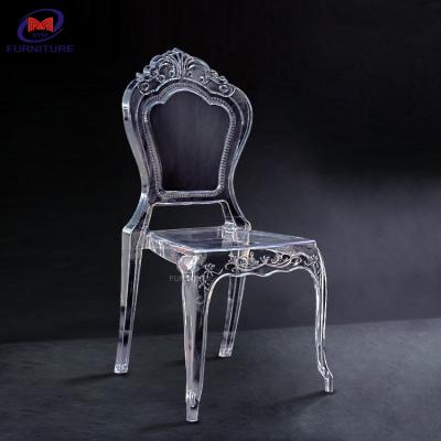 China The new Royal wedding clear crystal activities plastic Resin chiavari chairs for wedding hotels banquet halls, etc. for sale