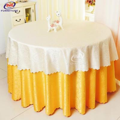 China Multi Style Round Satin Tablecloth Table Decoration Covers And Sashes for sale