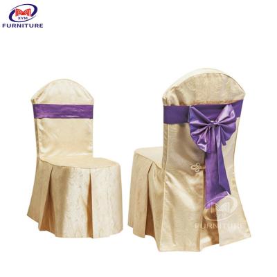 China Hotel Banquet Dining Chair Cloth Elastic Cover And Sashes Wedding Decoration for sale