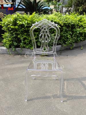 China Foldable Hotels Banquet Resin Chiavari Chair Transparent Plastic Princess Chair for sale