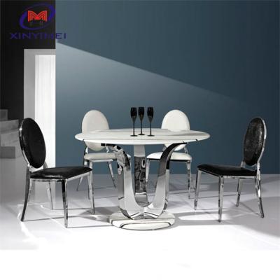China High End 40 Density Sponge Cushion 1.2mm Tube Size Stainless Steel Dining Chairs for sale