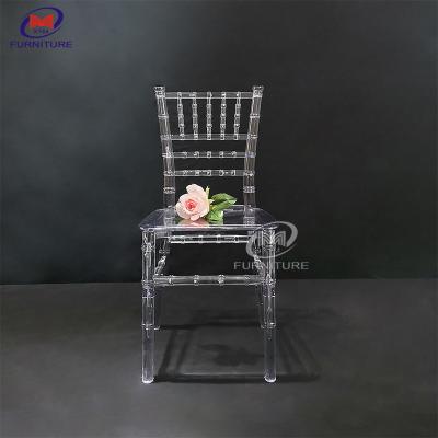 China Kids Modern Transparent Acrylic Resin Chiavari Chairs Event Party 3KG for sale