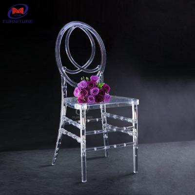 China Outdoor Clear Resin Polycarbonate Dining Chairs Phoenix Resin Chiavari For Wedding Hotel for sale