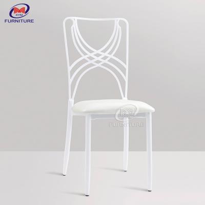 China Cross Back Metal Chiavari Chameleon Chairs Wedding Ceremony Chairs For Event for sale