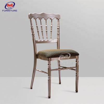 China Adjustable Metal Banquet Chairs Chiavari Silver Wedding Chairs for sale