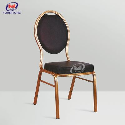 China Traditionelle Metallhotel-Konferenz sitzt Aufnahme Hall Chairs Circle Back vor zu verkaufen