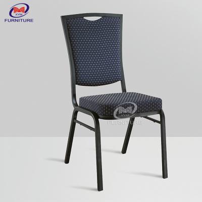 China Square Back Blue Steel Hotel Banquet Chair ODM for sale
