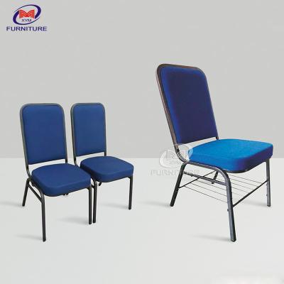 China Square Back Padded Stackable Church Chair For Auditorium 6KG for sale