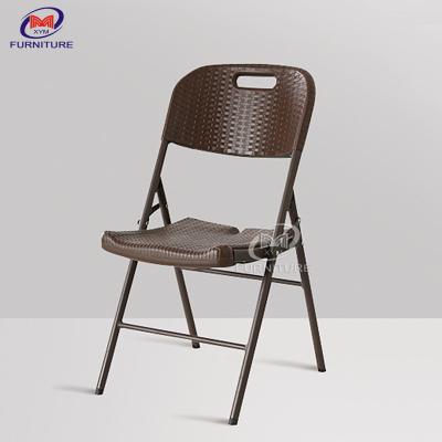 China Garden Black Portable Plastic Folding Chair And Table For Dining for sale