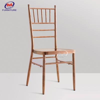 China Modern Chiavari Stainless Steel Cafe Chair Ss Furniture Chair For Wedding Reception for sale
