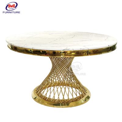 China ODM Contemperary SS Cocktail Marble Top Gold Coffee Table for sale