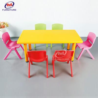 China ODM Plastic Preschool Kid Childs Table And Chairs For Kindergarten for sale