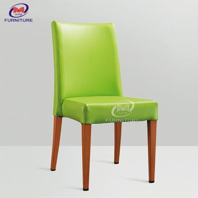China Nordic PU Leather Banquet Dining Chair Upholstered Restaurant Chairs for sale
