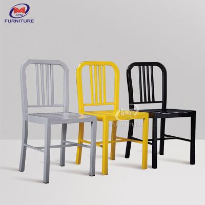 China Modern Colorful Navy Leisure Event Plastic Chair Metal Aluminum for sale