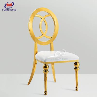 China ODM Modern Wedding Stainless Steel Banquet Chair Gold Phoenix Chairs for sale