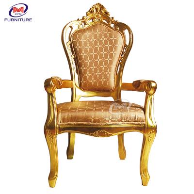 China FRP Luxury High Back King Chair Sofa Queen Throne Chair For Party Wedding for sale