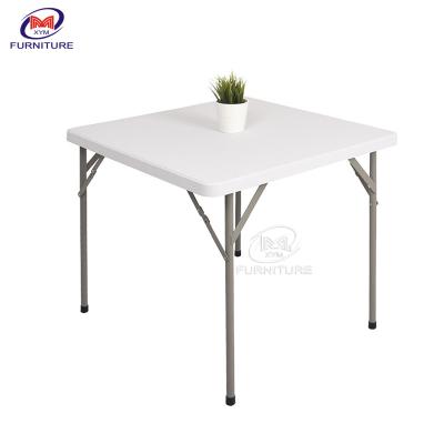 China ISO9001 White Square Plastic Folding Chair And Table Durable Outdoor 8 foot for sale