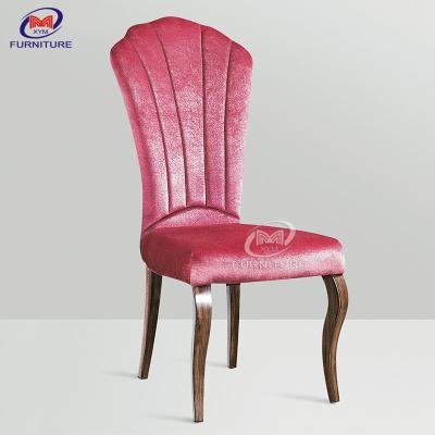 China Custom Metal High Back Upholstered Dining Chair Hotel For Hotel Banquet for sale