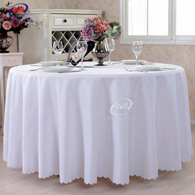 China 60 Inch Polyester Round Table Cloth Cover For Dining Table for sale