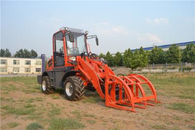 China small wheel loader with 4 in 1 bucket , pallet fork , log/grass grapple , hammer breaker for sale