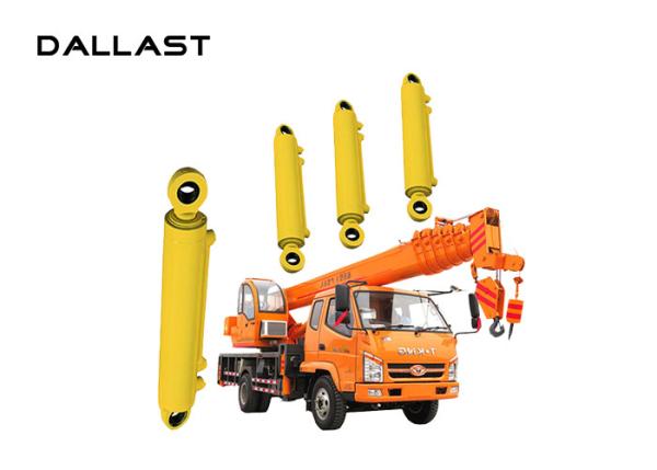 Quality Multistage Single Acting Hydraulic Cylinder With Piston Rod Crane for sale