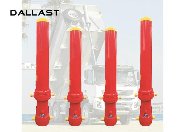 Quality 3 Stage Dump Truck Cylinder Piston Sleeve , Hydraulic Ram Cylinder for sale