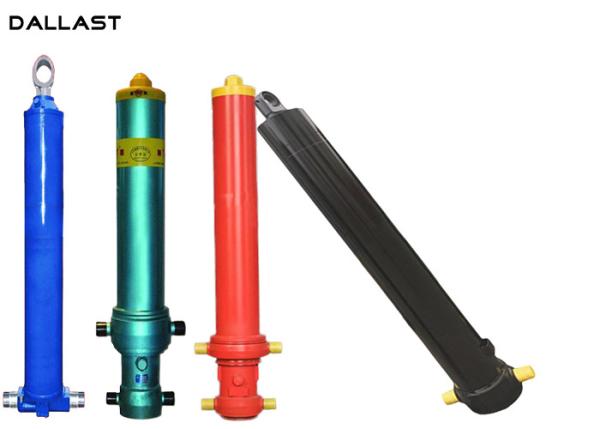 Quality Customized Single Acting Hydraulic Cylinder for Agricultural Dump Truck / Farm Truck for sale