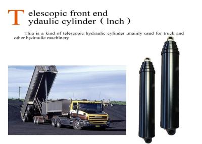 China Custom Hyva Front End Loader Single Acting Hydraulic Cylinder Telescopic Type for sale