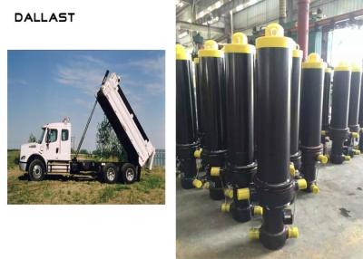 China Anti Rust Painting Single Acting Telescopic Hydraulic Cylinders For Truck / Trailers for sale