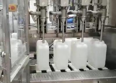 China Four Nozzles 10L Jerrycan Detergent Liquid Filling Machine à venda