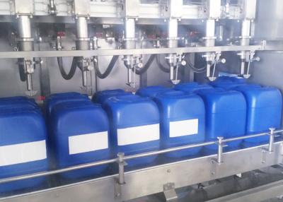 China Six Nozzles Jerrycan Fully Automatic Liquid Filling Machine for sale