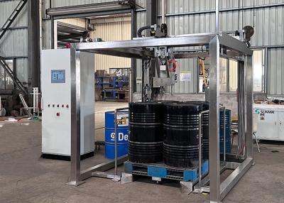 Chine 200L/IBC Visual Positioning Fully Automatic Liquid Pallet Filling Machine With Cognex Camera And U Type Scale à vendre