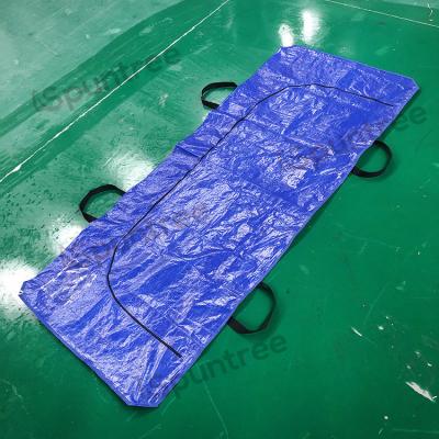 China Body Bag Stretcher Combo Polyethylene Cadaver Disaster bag with Side Handles for sale