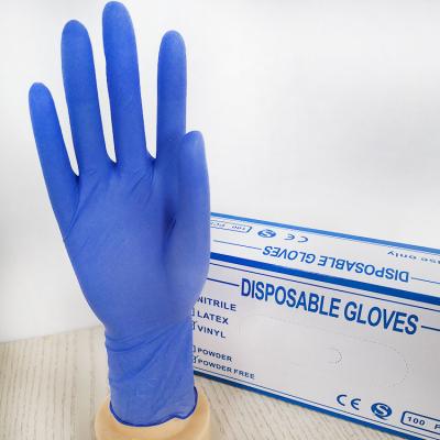 China Disposable Medical powder free glove disposable nitrile gloves powder free and latex glove for sale