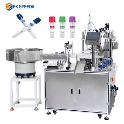 China 220V Automatic Blood Collection Gel VTM IVD Diagnostic Reagent Test Tube PET Bottle Liquid Filling Capping Machine for sale