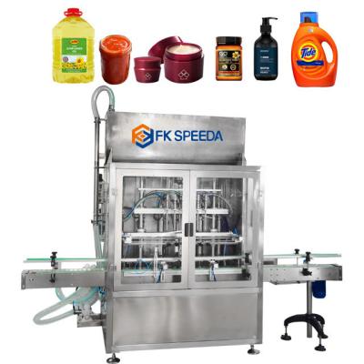 China Professional Full Automatic Water Alcohol Filling Line with 2-12 Customizable Nozzles for sale