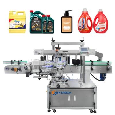 China FK911 speed Two Sides Double Heads Label Printing Machine for Flat/Round/Square Bottles for sale