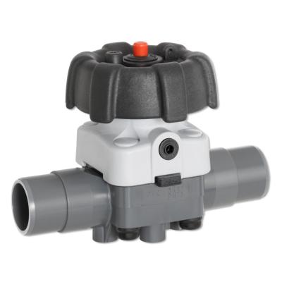 China UPVC Double Ring Pneumatic Diaphragm Valve Leak Proof Gas Media for sale