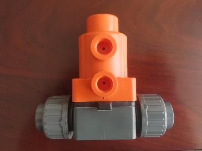 China PTFE MV308 Pneumatic Diaphragm Valve Grooved Connection With Actuator for sale