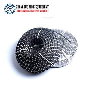 China Custom 40m/Roll Beaded Diamond Wire Saw For Reinforced Concrete Cutting for sale