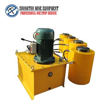 China Automatic Bridge Construction Machine Hydraulic Stressing Jack Powered Oil Pump for sale